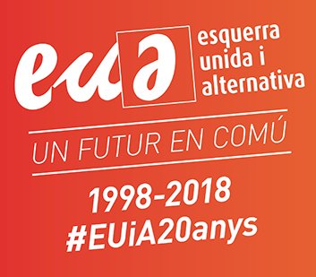EUiA_cat's tweet photo. Avui fa 20 anys va tenir lloc a La Farga de L'Hospitalet la nostra Assemblea fundacional. Són ja 20 anys de treball a Catalunya per la transformació social, des del carrer i les institucions. I en el temp difícil que vivim, avui tenim un motiu d'alegria #EUiA20anys #AdiosRajoy https://t.co/lIDPScTWk6