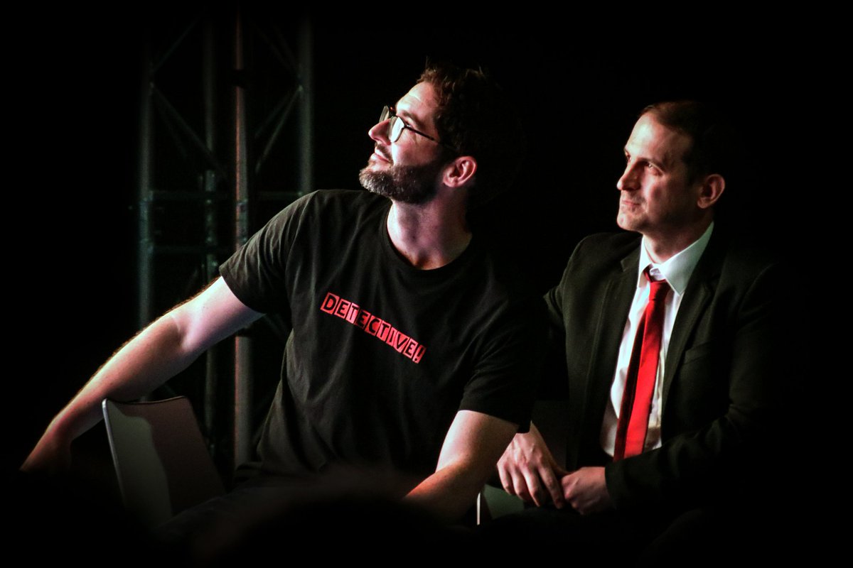 stuartclaw's tweet image. I love this image from @lunchfilms aka Anna. It is of me and @tomellis17 watching the video from the great @TomEllis_Spain team during his panel at  @MCMComicCon . #savelucifer #PickUpLucifer