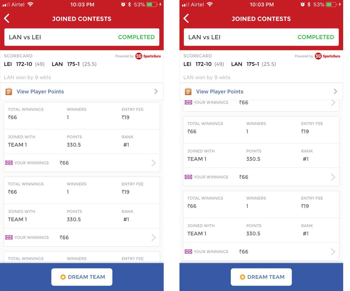 ReverieFantasy's tweet photo. LAN vs LEI - winnings
To get Premium teams Just send a text to this no. 9677020410 (50,150,250,300)
#Dream11 #FantasyCricket #FantasySports #ReverieFantasy #winning #premium #Royallondononedaycup #LANvsLEI #LEIvLAN #LANvLEI #LEIvsLAN #Lancashire #Leicestershire https://t.co/dHaxavk1Iq