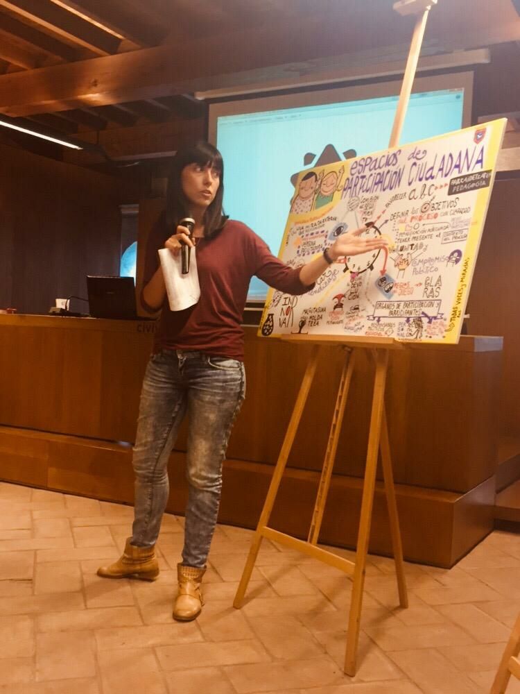 participa_pna's tweet photo. #ForoPC
En #KoLaboratorios: 💭Espacios de participación ciudadana" @MJPumarMendez : Necesidad de definir los objetivos de los espacios, planificación contextualizada, compromiso político, claridad en los límites y compromisos y diversidad de personas participantes. https://t.co/7WyC61oyQp