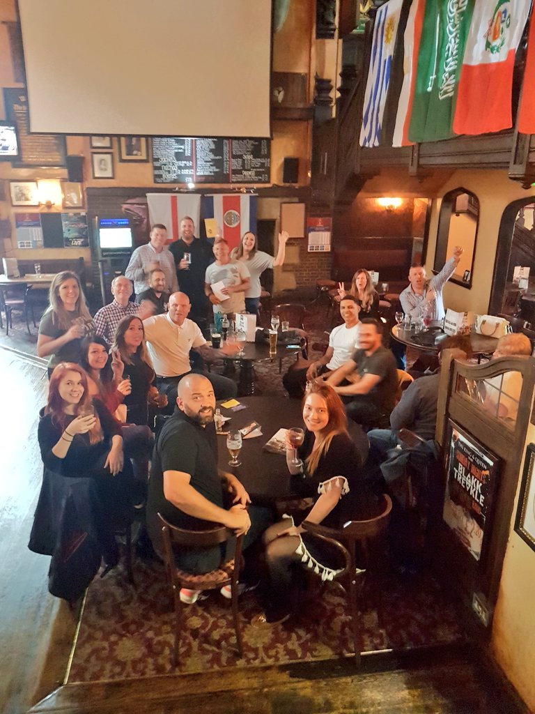 SurveyRoofing's tweet photo. Survey Roofing team end of season celebration! Thanks to all our customers and suppliers for your support after a difficult winter - bring on the sunshine ☉ https://t.co/wFHHeyA0MC