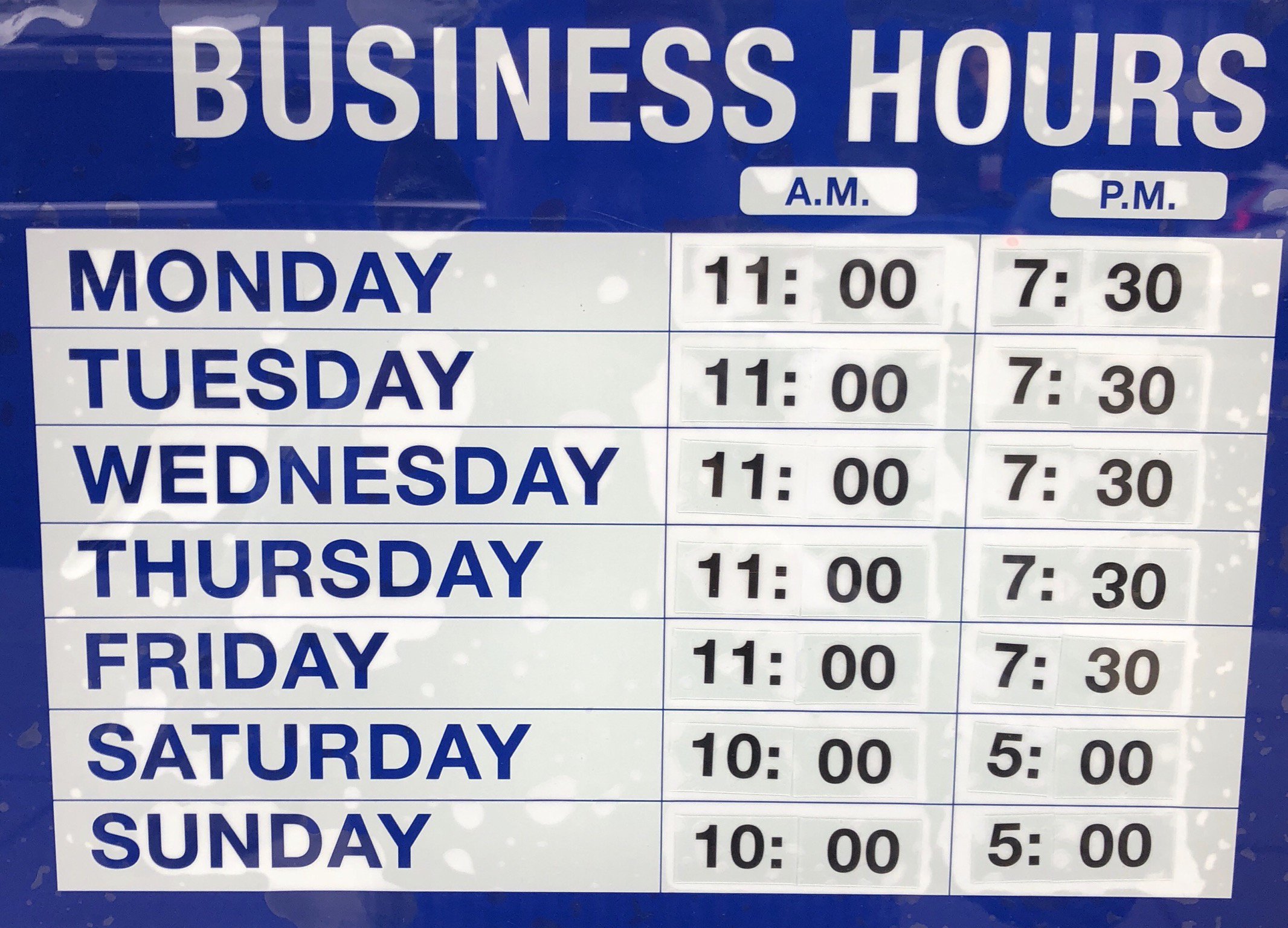 Tennis Zone Plus on Twitter: "Our Business Hours https://t.co Pertaining To Business Hours Template Word