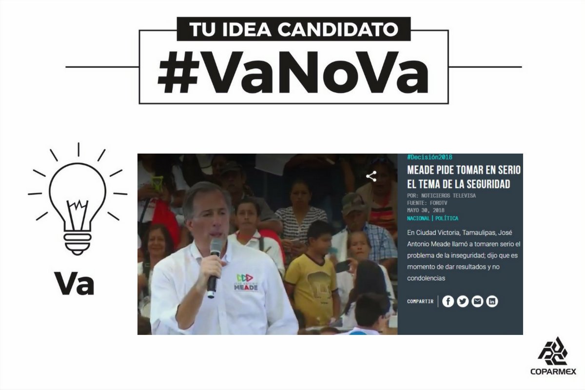 #VaNoVa ¡Va <a href="/JoseAMeadeK/">José Antonio Meade🇲🇽</a>! Va comprometerse con la seguridad nacional. Queremos mejores estándares y perfiles de selección, formación, remuneración, actuación, evaluación y equipamiento de los policías, ministerios públicos y jueces con monitoreo permanente cpmx.me/2J5N479
