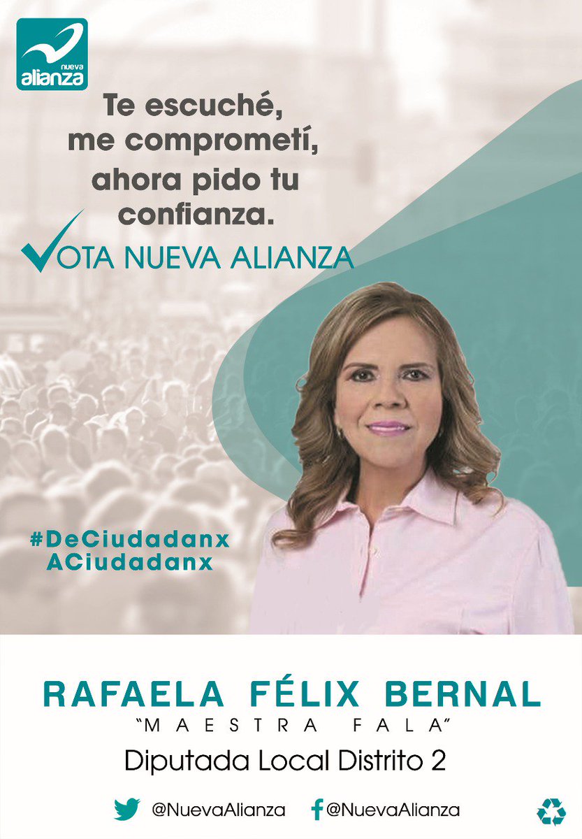 Este 01 de julio ✔ #VotaNuevaAlianza #VotaTurquesa por nuestra  candidata  al Distrito 2 local Peñasco  y S.L.R.C tendrá  la mejor  opción 🔝 "La Maestra 👩‍🏫 Fala" será tú voz en el Congreso. Ella está  lista  para trabajar #DeCiudadanxACiudadanx por ti 👇