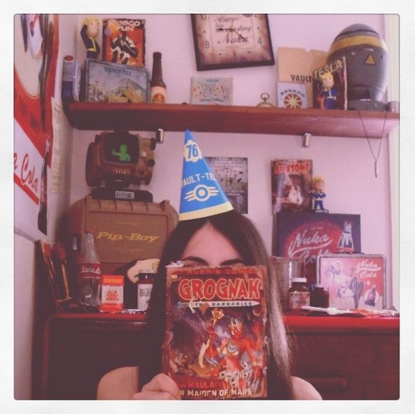 VaultWorkshop's tweet image. I made a hat! #fallout76 #fallout #fallout4 #grognak #pleasestandby #gaming #cosplay #vaulttec @ShoutGamers @HyperRTs @FlyRts @DevilRTs @FatalRTs