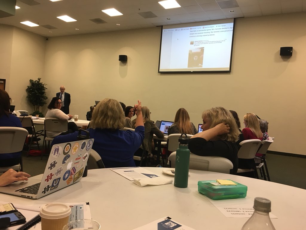 SSDEdTech's tweet photo. Turning traditional “learning” on its head with Alan November and the rest of the Santee team. Great stuff. https://t.co/3i7SqdlYNa