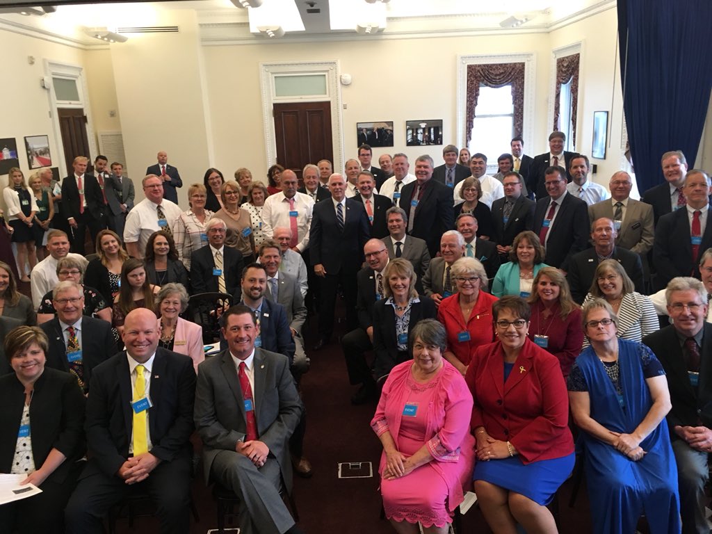 MNcounties's tweet photo. MN county officials had the opportunity to meet with the @VP during the federal briefing today. @NACoTweets https://t.co/JTbW9xpv1b