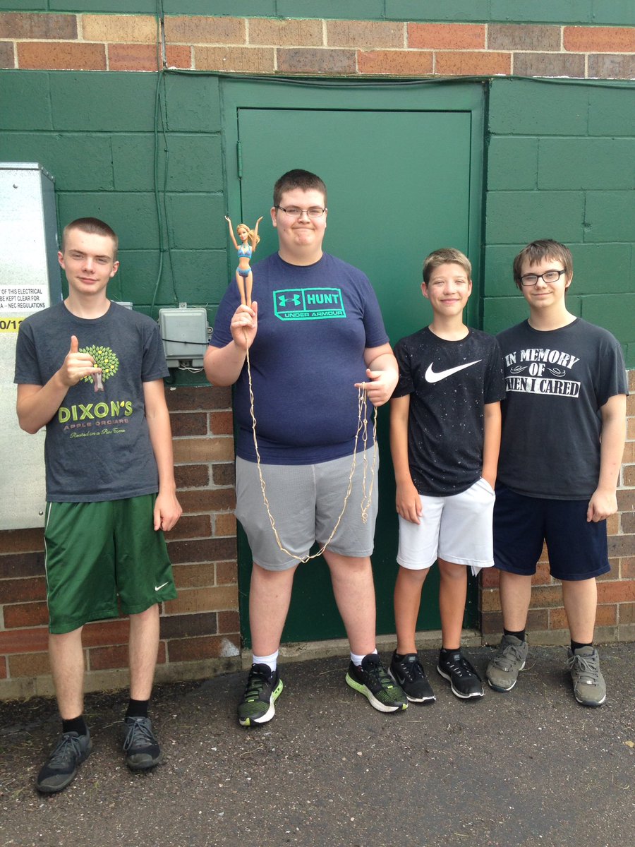 Barbie Bungee champs! #coteach #halloffame #allwedoiswin #GoCrickets