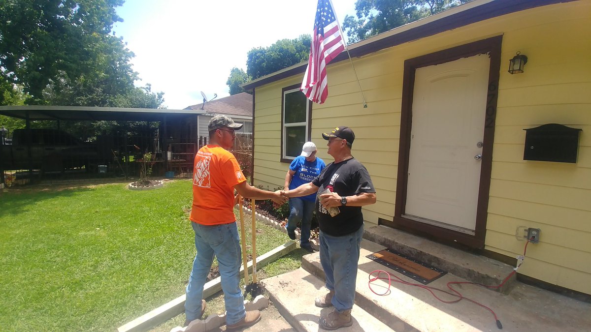 This has truly been an honor to serve someone so humble and grateful😇 These moments make the best memories☺#springintoservice #Teamdepot #restoringhope #repairinghomes @MattK6558 @bliczwek @bjp84 @WESTHEIMER_6558 @BrinkmanHD0577 @dontamcam @TeamDepot