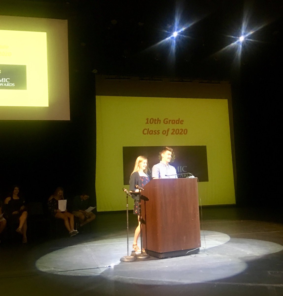 ldixon2's tweet image. Thanks Madi, Derrick, Angela, &amp;amp; Andrew 4 MCing &amp;amp; Alli, Ella, &amp;amp; Najia 4 speaking @troy_athens @troyathens2020 #HonorsProgram Gr8 Job! &amp;amp; Congrats 2 all celebrated! 😎 #Gr8RedHawks