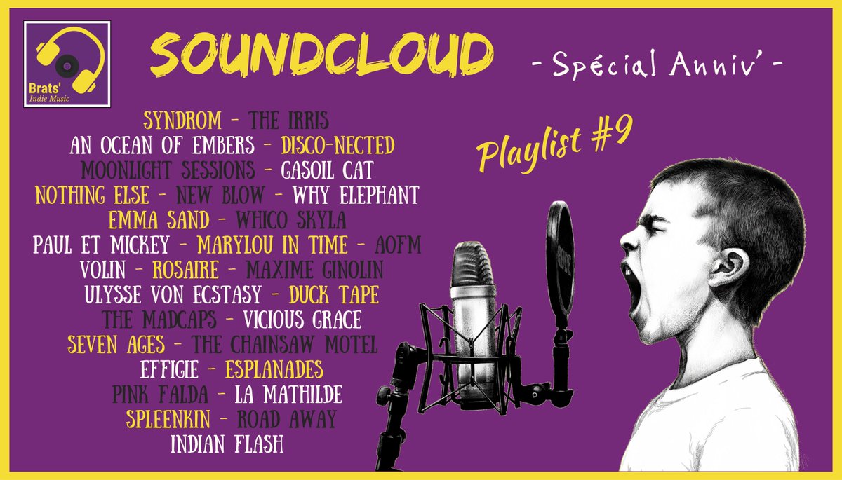 BratsIndieMusic's tweet photo. Quoi de mieux que de fêter nos 1 an en musique ? 😀 
Voici 30 titres coup de coeur indé français 🎧 
➤ https://t.co/0UKP1VZ4wT https://t.co/ISwW3rqYz5