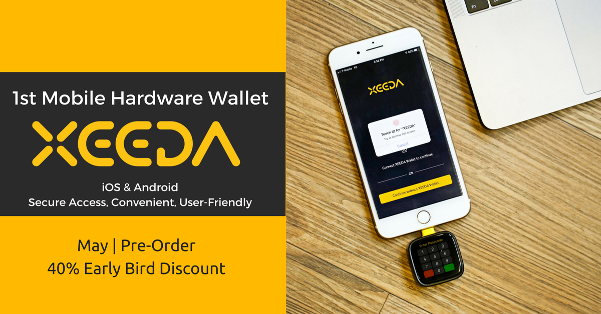 Just joined Xeeda - Crypto Hardware Wallet for iOS &amp; Android  -> queue.vip/AoZdR4j