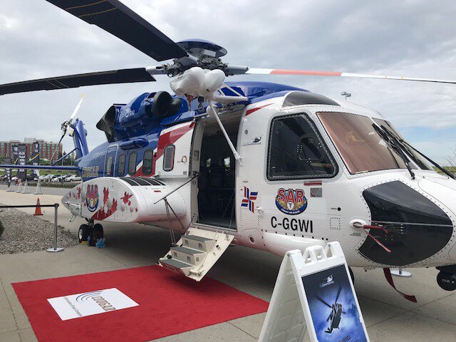 CleeveTech's tweet image. Cougar Helicopters at #CANSEC2018. #CANSEC
