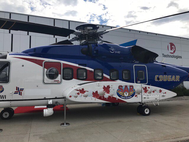 CleeveTech's tweet image. Cougar Helicopters at #CANSEC2018. #CANSEC