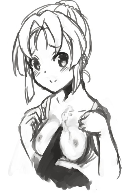 へきのおっぱいあったかくてきもちよかった… #はいふりえっち絵 