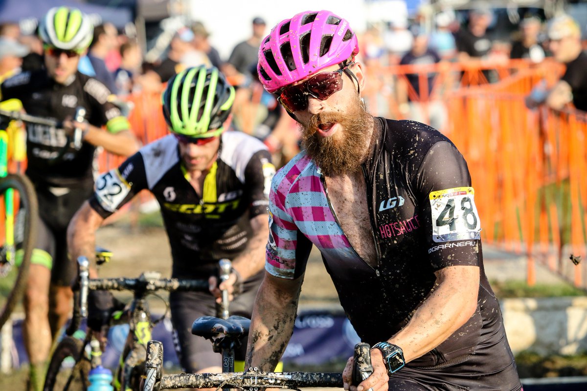 Throwback with <a href="/hotsaucecycling/">Hot Sauce Cycling</a> working hard during the 2016 Jingle Cross World Cup in Iowa City. We are getting ready for the Telenet <a href="/UCI_CX/">UCI Cyclocross</a> World Cup in September. Make plans to join us today! bit.ly/2oDDTBZ 📸<a href="/corcoranfotoz1/">corcoransphotos</a>
