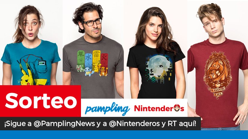 Nintenderos's tweet photo. ¡Sorteamos 4 camisetas de Pampling con diseño a elegir!

➡️ Sigue a @PamplingNews
➡️ Síguenos (@Nintenderos)
➡️ RT aquí

¡Suerte! - https://t.co/zAYd63LqDV https://t.co/JAquOc9Vb2