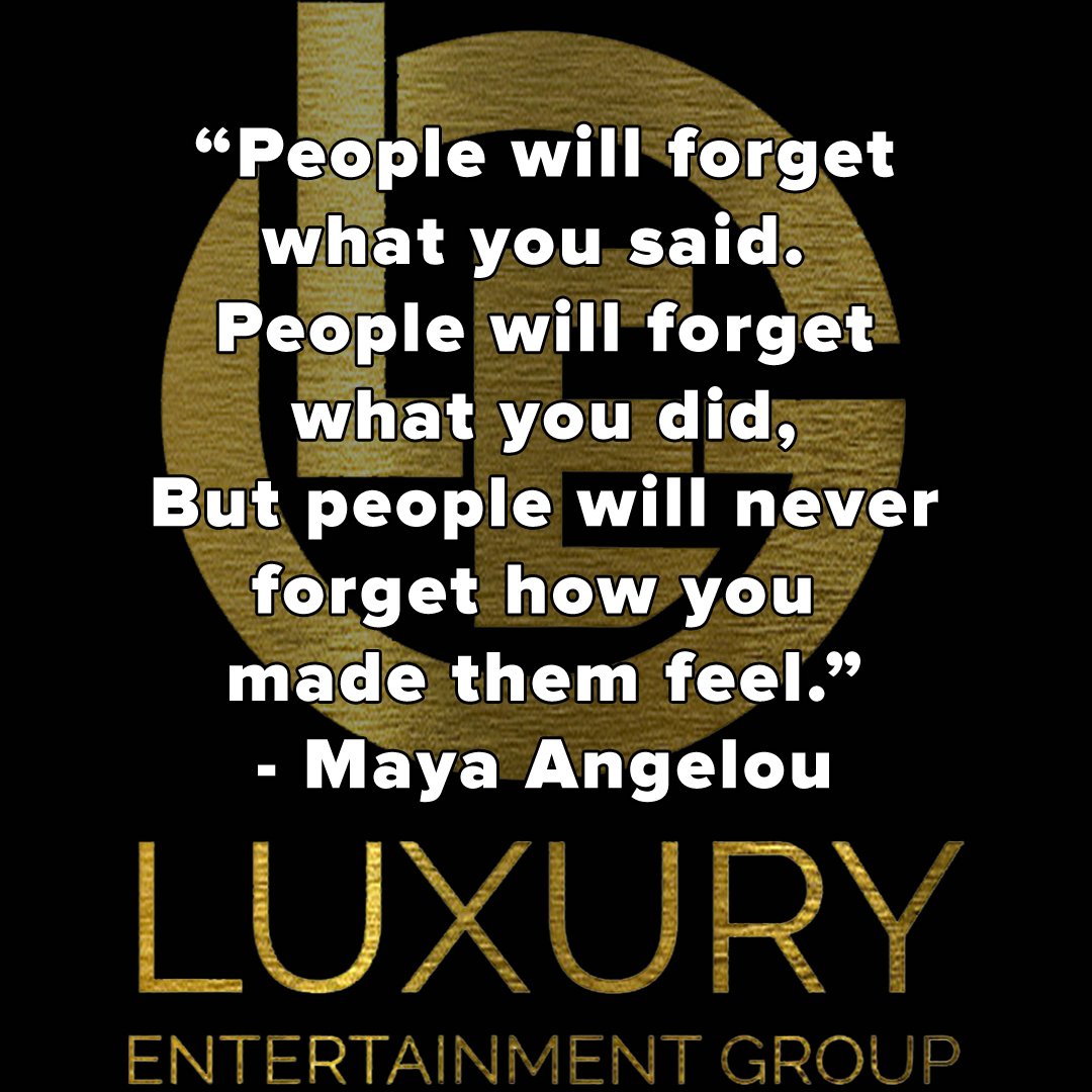 People will never forget how you made them feel.
bit.ly/2xxHlpm