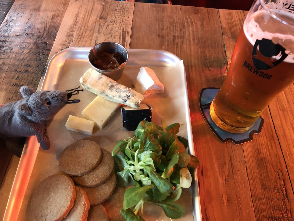 packerman240's tweet image. At the @BrewDogAngel EFP launch sampling the cheeseboard! #brewdog #ghostmouse #cheese