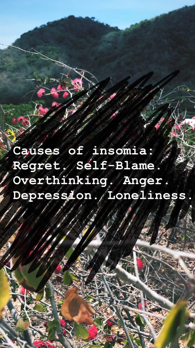 muginion's tweet image. C A U S E S of INSOMNIA #insomnia #Typographicalerror #causes #Regret #OverThinking  #Depression #Selfblame #Anger #Loniliness