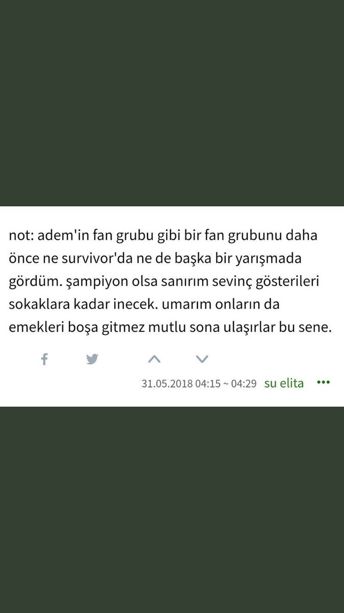 Ekşi sözlük bile Ademcilerin nasıl bağlı olduğunu iyi biliyor kimse bizim bu adama olan sevgimizi sorgulayamaz                               AdemCanımız KıbrısRotamız