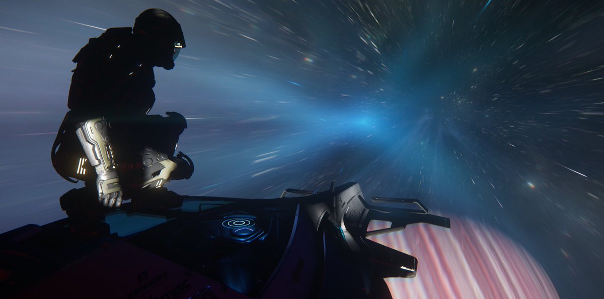 🇪🇸: Surfista Verde...a velocidad Quantum! 🏄‍♂️ 

🇬🇧: Green Surfer...at Quantum speed! 🏄‍♂️ 

By: <a href="/Bily_Messer/">Bily Messer</a> 
~~~~~~~~~~~~~

#starcitizen #robertsspaceindustries #starcitizenscreenshot #scireimperium 
#starcitizenespaña #space #photography #videogames #photooftheday