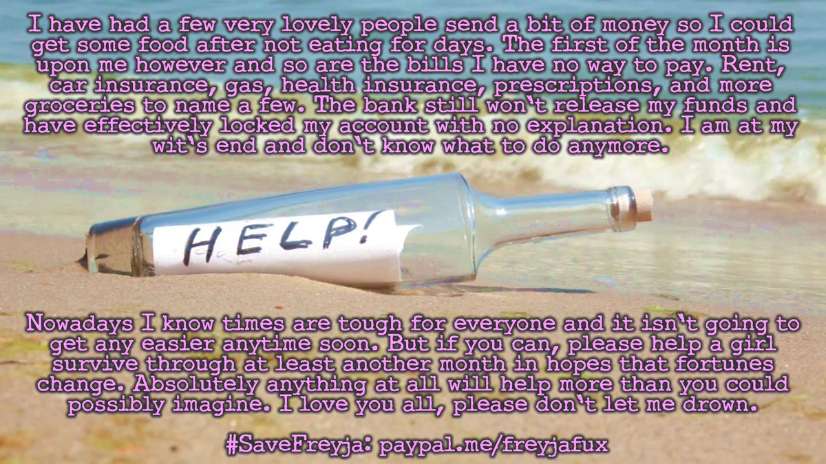 FreyjaFlux's tweet image. Please read the image, I need all of the help you can muster my loves! @TgirlPromo1 @hungchimichanga @Master_BlackRod @masinofan1 @Gomer56 @jaynice85 @Missjaneuk1 @TGirlsAddict @TGirlsPorn @SAMCRO1968 @Tgirlfan69 @Jacquie_Blu @kristen_kraves #SaveFreyja - paypal.me/freyjafux