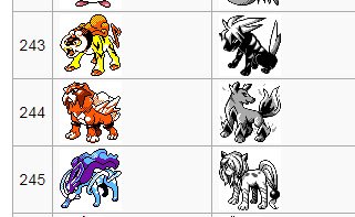 I love how the OG legendary dogs literally look like everyone's 7th grade wolf fursona ever 