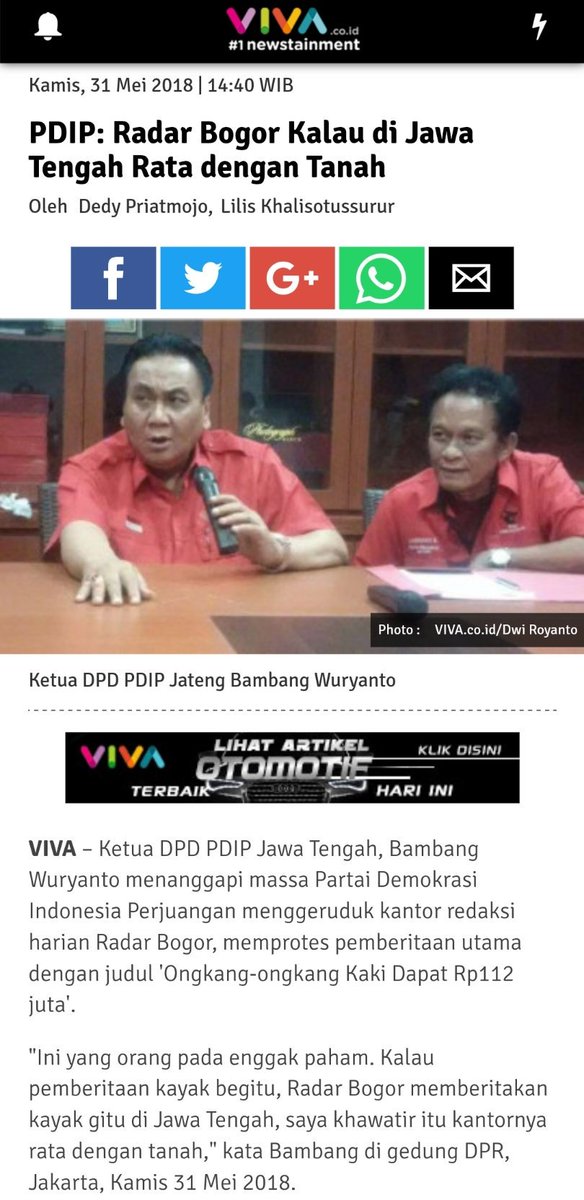 frans_surya's tweet photo. Partai mana yg kadernya paling banyak korupsi? Berapa jumlah kerugian negara?

Berani mau ratain kantor detik? 😂😂😂😂

Yuk kita sudahi segala keributan ini dengan #2019GantiPresiden https://t.co/ojmmJ0tzfR