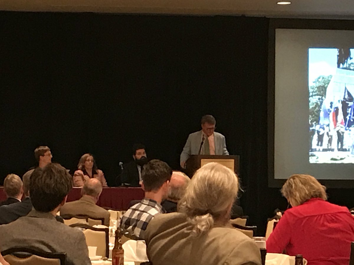Couldn’t be prouder of my very good friend, Daryl Black, leading off the #SCWH2018 conference. Standing on the stage his #publichistory career has long deserved