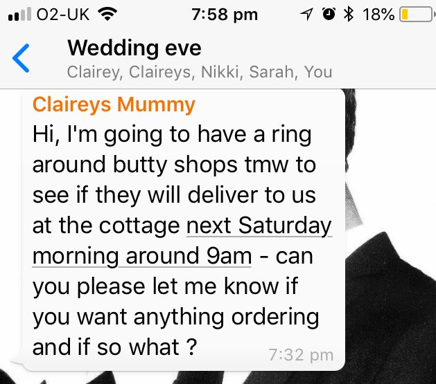 MrsChurchie24's tweet photo. You know itβs getting close when breakfast is being organised!!! #SINGLEDIGITDAY 9 days @JamesMorrisonOK @theoutbarn #GetJamesToClairesWedding π°πΌπΎ #9June2018 #NotLongNow #NearlyTime #NotLongToGo #MrsWilliamsToBe #ClaireWilliams #MrAndMrsWilliams https://t.co/pUtiOueGQQ
