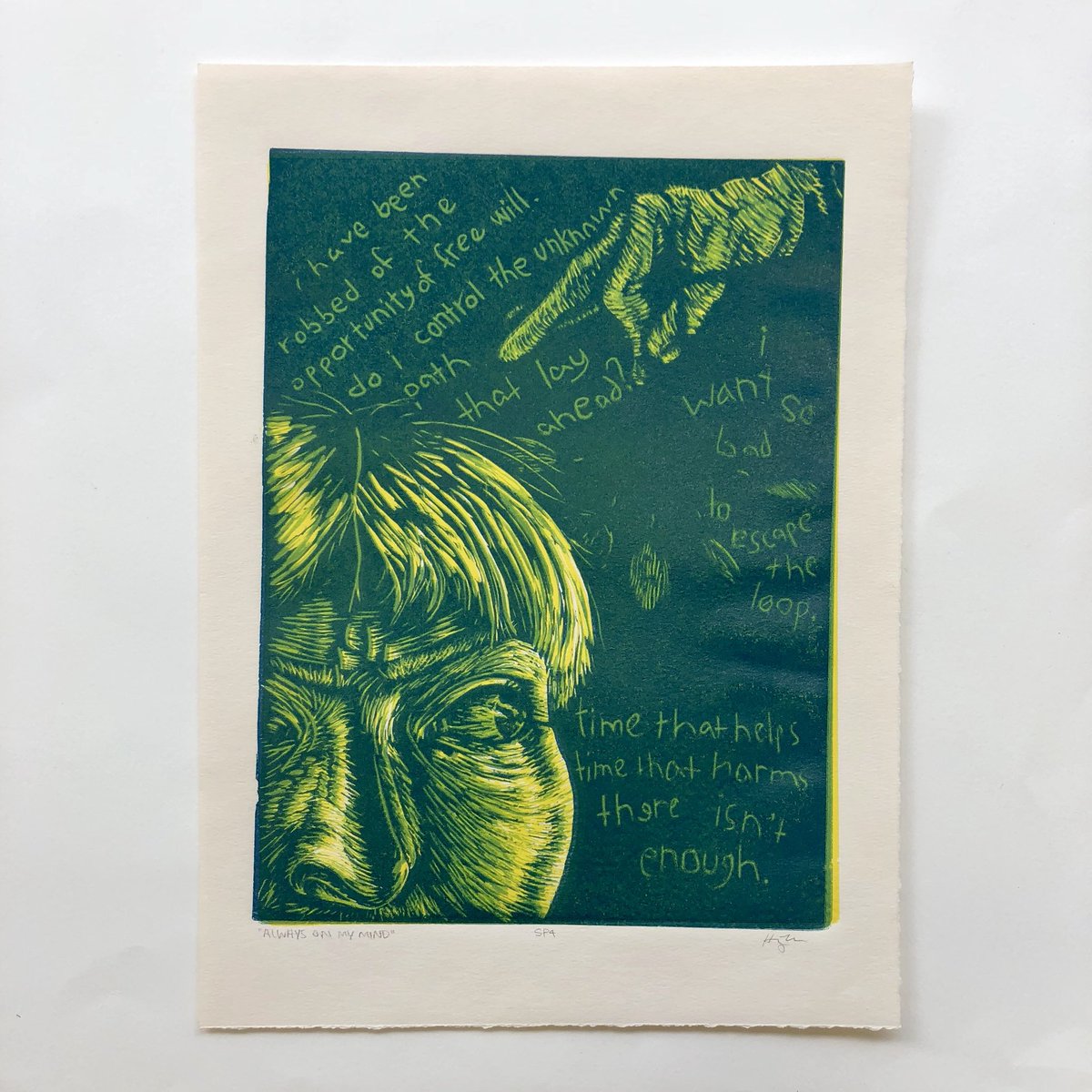 210elbows's tweet photo. “Always On My Mind”
SP1-4 (SP5 on IG)
Fall 2017
First ever color reduction lino
#linocut #linoleumprint #colorreduction #reductionprint #analogouscolors https://t.co/ejn8IZ3mun