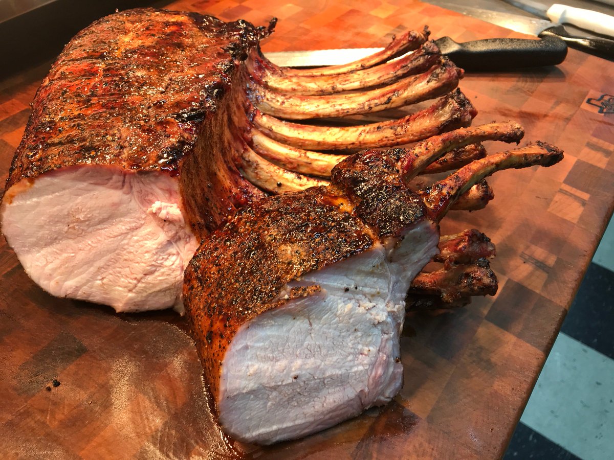 It doesn't get much better than a <a href="/CompartDuroc/">Compart Family Farms</a> full rack of pork, smoked on the <a href="/OleHickoryPits/">Ole Hickory Pits</a> then seered on the <a href="/BigGreenEgg/">Big Green Egg</a>. Finished with a nice glaze of <a href="/mooresmarinades/">Moore's Marinades</a> Teriyaki Wing Sauce.
