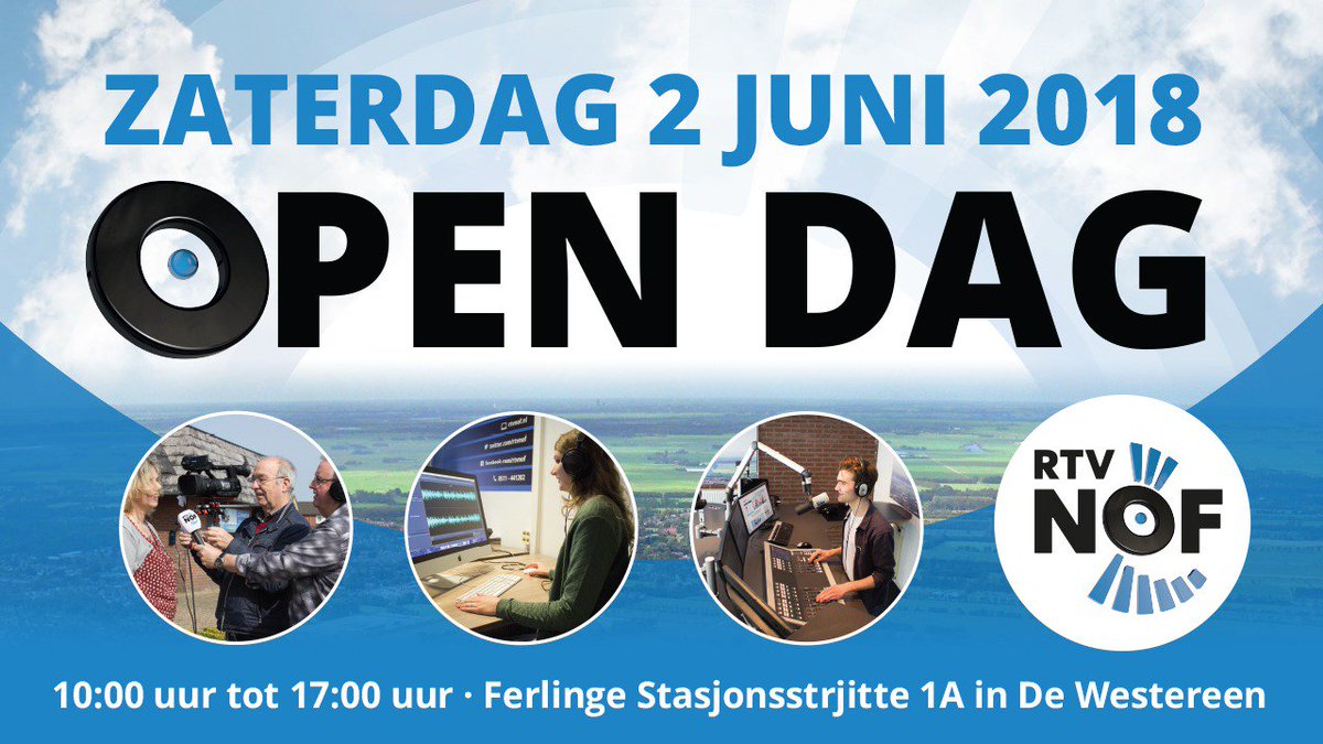 No saterdei iepen dei tusken 10 en 17 by <a href="/RTVNOF/">RTV NOF</a> mei <a href="/RTVNOFWNS/">Weekend Nieuwsshow</a> <a href="/runweisport/">Rûnwei Sport</a>  mei tusken 13 en 14 in extra heal oerke foar myn radioprogramma Fryslân Fan en Joege en Jikke mei har Nederlânske muzyk.  #kommardel en #sinoan