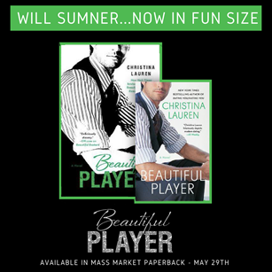 WeSoNerdy's tweet photo. "As with all @ChristinaLauren books, the sex is hot and the relationship is swoony. You canโt go wrong with #BeautifulPlayer!"
TWO DAYS LEFT in our #giveaway to win a paperback of BEAUTIFUL PLAYER! Don't miss out: https://t.co/eWawqKDTMP https://t.co/KrB7vyOLfj