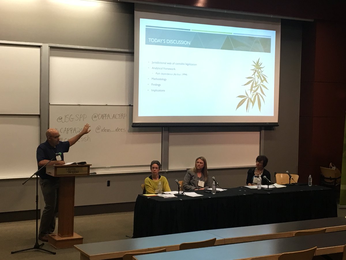 JSGSPP's tweet photo. Contemporary policy issues - discussions on cannabis legalization - @CAPPA_ACPAP @ideas_idees #cappa2018 https://t.co/7S84FCkpiH