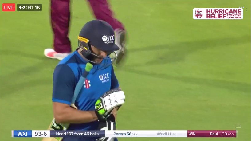 cricsohu's tweet photo. Last time to say Good Bye from International Cricket @SAfridiOfficial
#ThankYouShahidAfridi #WIvWXI #CricketRelief #T20 https://t.co/mrJSL9e1zP