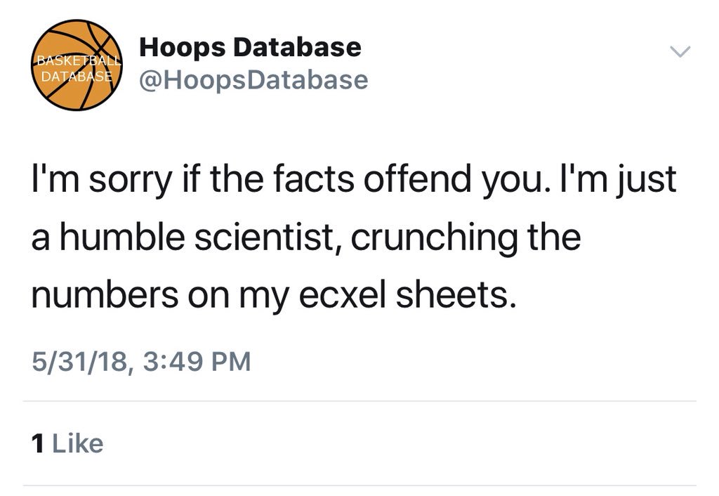 baseline_hoops's tweet image. You been hanging out with JR Smith or something? The facts just prove you are anything but right