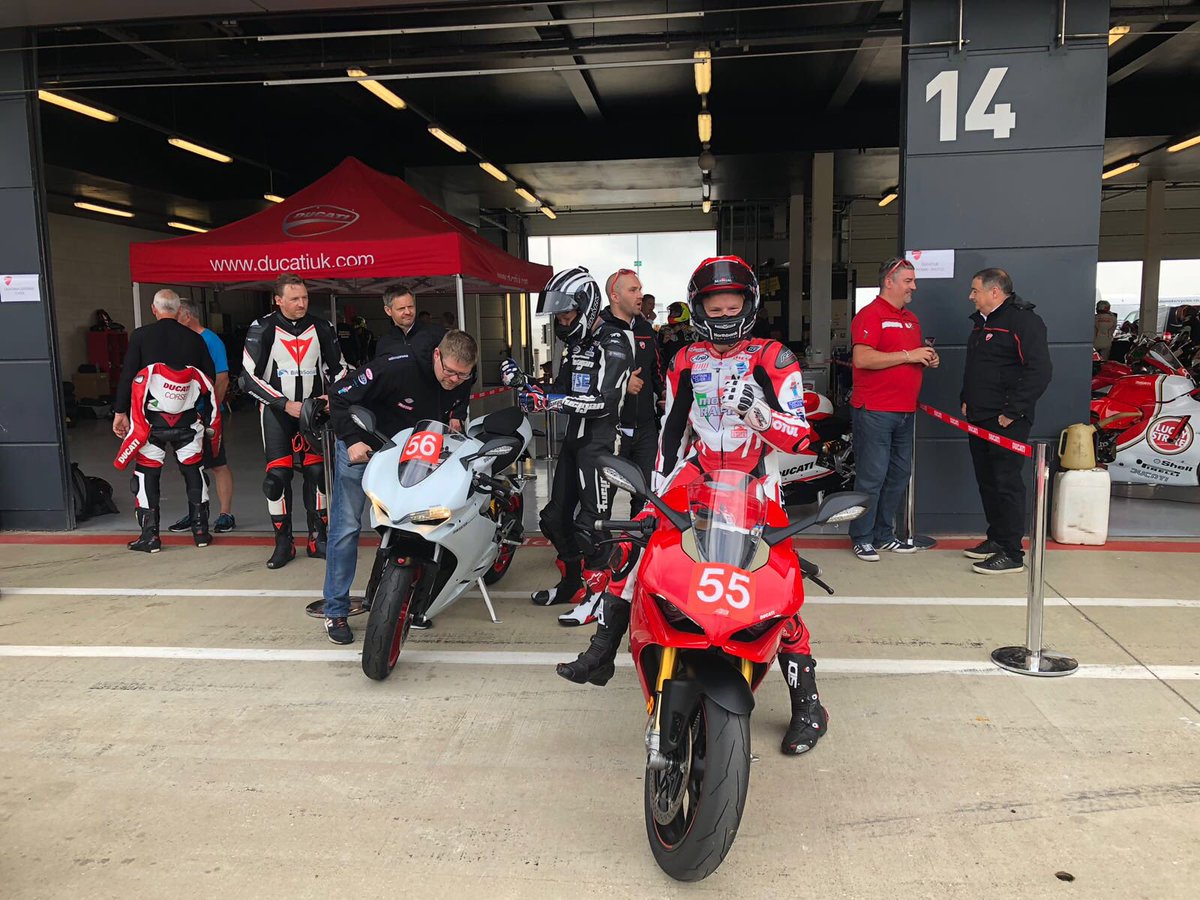 Fantastic day at the <a href="/DucatiUK/">Ducati UK</a> track day at <a href="/SilverstoneUK/">Silverstone</a>. Thanks to the whole crew for hooking us up.
The team had a great day and our customers did too. The boys got to ride some cool bikes and burn some rubber #ForzaDucati