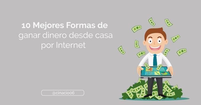 📌 Las 10 Mejores formas en Internet para #ganardinero extra desde casa buff.ly/2FnKveQ …   #dinerogratis #Blogging