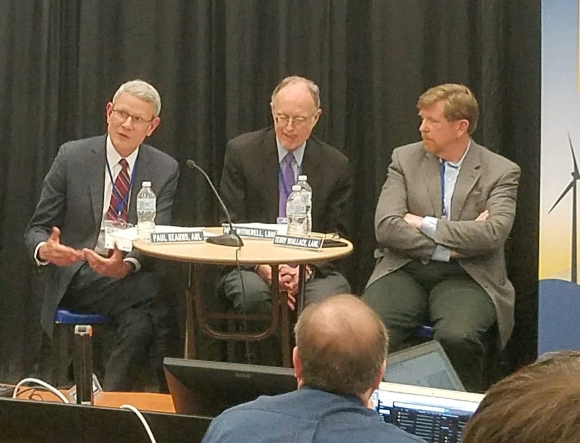 argonne's tweet photo. On the "What is a national lab" panel during #AKNatLabDay, Argonne Laboratory Director Paul Kearns talks about the lab's industry collaborations and User Facilities https://t.co/tu8Z1yxhug
