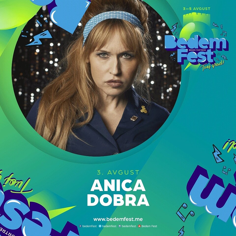BedemFest's tweet photo. "Svečane bele košulje..." Ogromna je čast i izuzetno zadovoljstvo imati jedno ovakvo ime na festivalu! ANICA DOBRA na 9. Bedem Festu! #tvojgrad #bedemfest https://t.co/1wnmd5tRzX