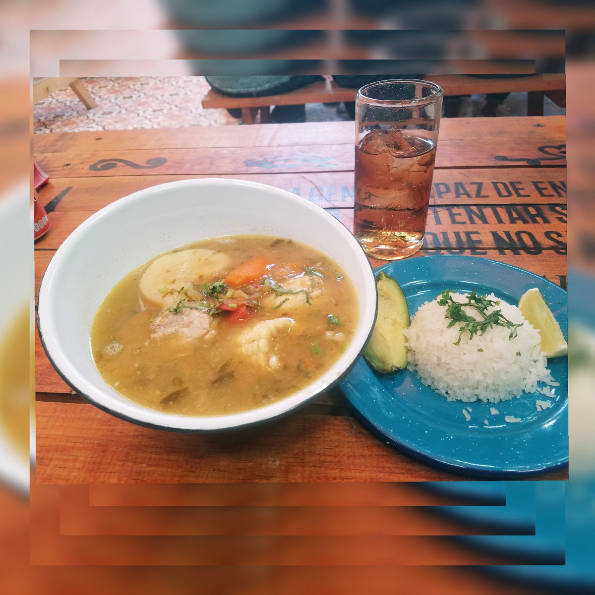 Y por que no??? Para el calor infernal... un #delicioso #sancocho 🤣🤣🤣 #CocinaColombiana
#Valderrama #EntrenandoLoQuemo
 #FelizJueves #foodpic #foodporn