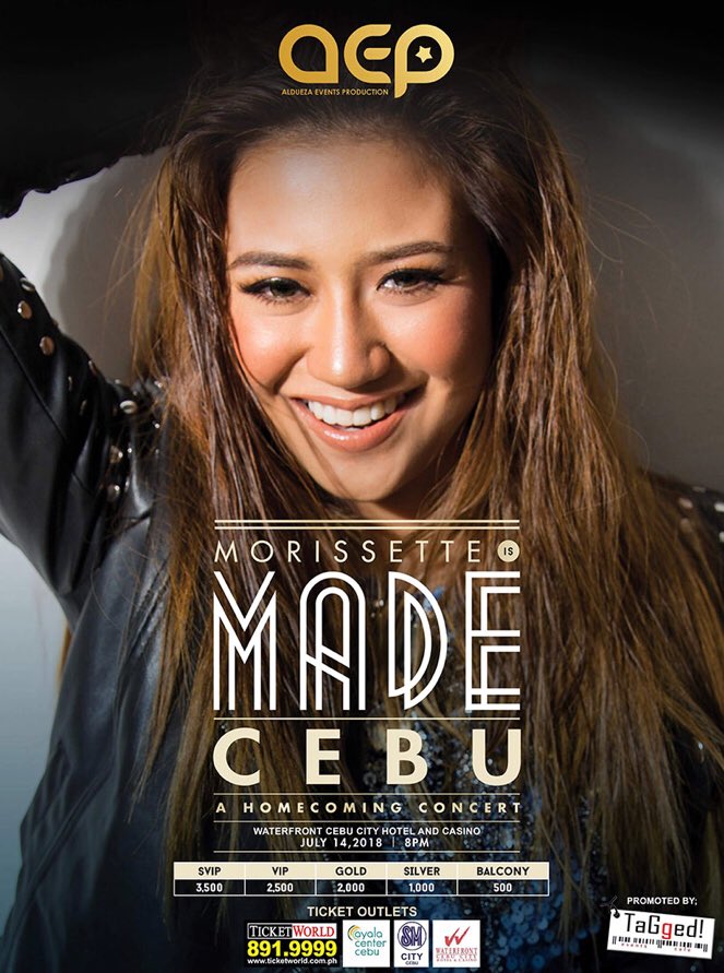MOWIEnatics_OFC's tweet photo. After a sold-out concert at Laguna, next up CEBU!!!!💙
AEP presents 
 
MORISSETTE is MADE 
A HOMECOMING CONCERT 

Co-presented by:
Waterfront Cebu City Hotel &amp; Casino
Wish FM 107.5

Tickets are available at ➡️ https://t.co/J0iidy7Bcz https://t.co/Ay06kcxz5y
