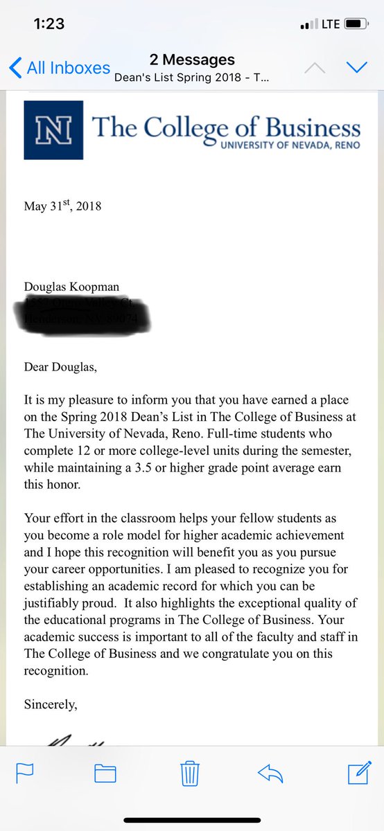 DJKoopman44's tweet photo. Happy to say all the studying and stress paid off in my final semester! https://t.co/2qrjmFmLHH