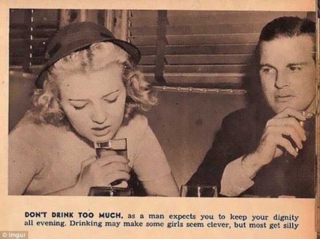 Ladies, we must never drink too much!