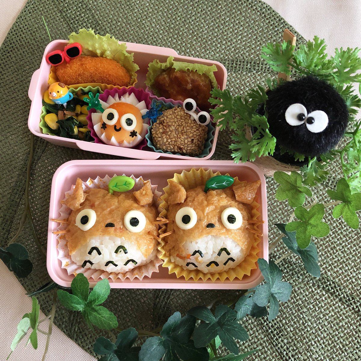 Maki Larme בטוויטר 今日から6月 娘と私 旦那さんの五目いなり寿司お弁当 研修2日目 今日は私もお弁当 お弁当 弁当 お昼ごはん 娘弁当 旦那さん弁当 自分弁当 ランチ トトロ ジブリ いなり寿司 五目いなり お弁当記録