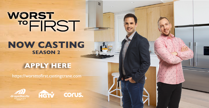 Thrilled to be back for season 2 of the HGTV Canada series Worst to First. Apply today! #Casting #Castingcall #homerenovation <a href="/sebsevallo/">Sebastian Sevallo</a> <a href="/MickeyFabbiano/">Mickey Fabbiano</a>