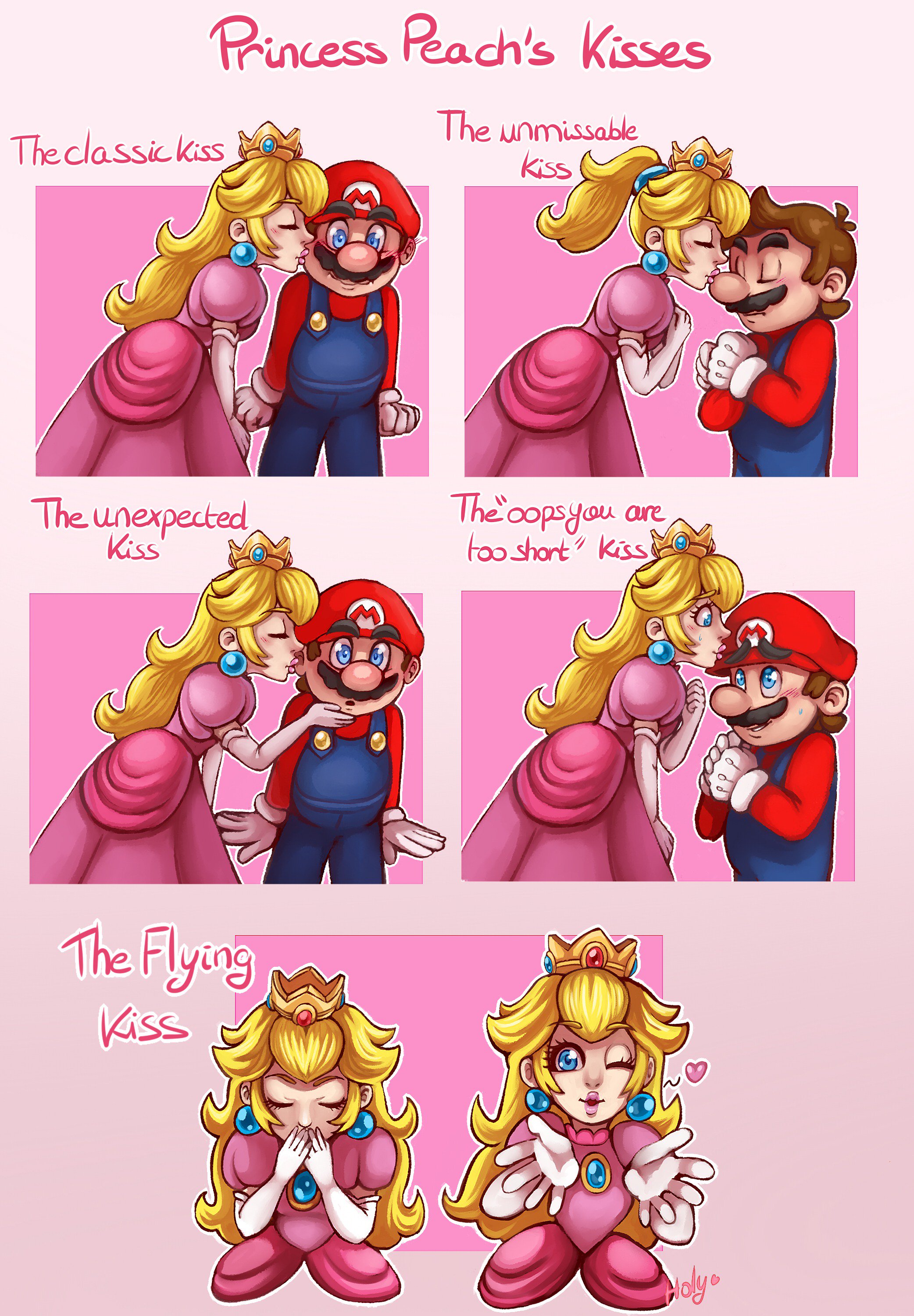 Peach And Mario Kissing
