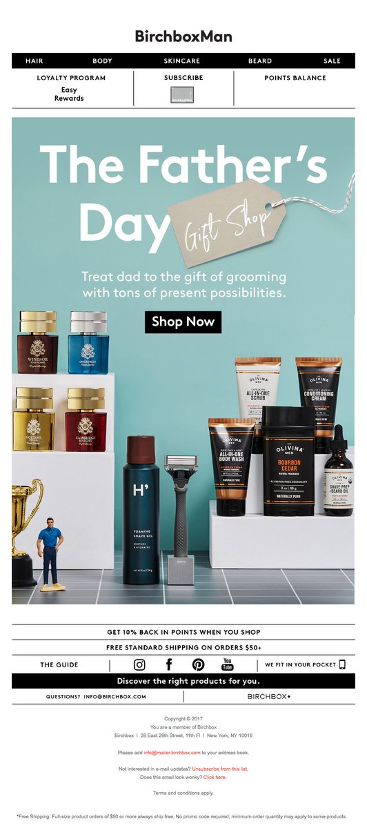 Father's Day made easy by @BirchboxMan 
htmlemailgallery.com/gallery/birchb…
#fathersdaygifts